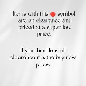 Clearance 🛑 Huge savings. please read ⤵️